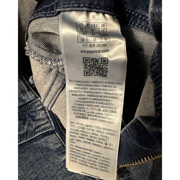 GUESS WOMEN'S ECO SHORT SLEEVE DEANA DENIM ROMPER Sz MEDIUM - Picture 7 of 7